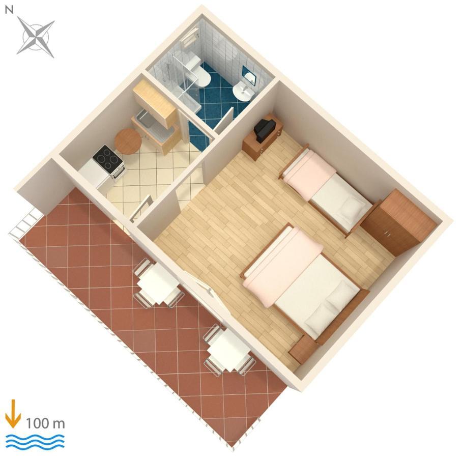Apartments By The Sea Podaca, Makarska - 6874 Luaran gambar