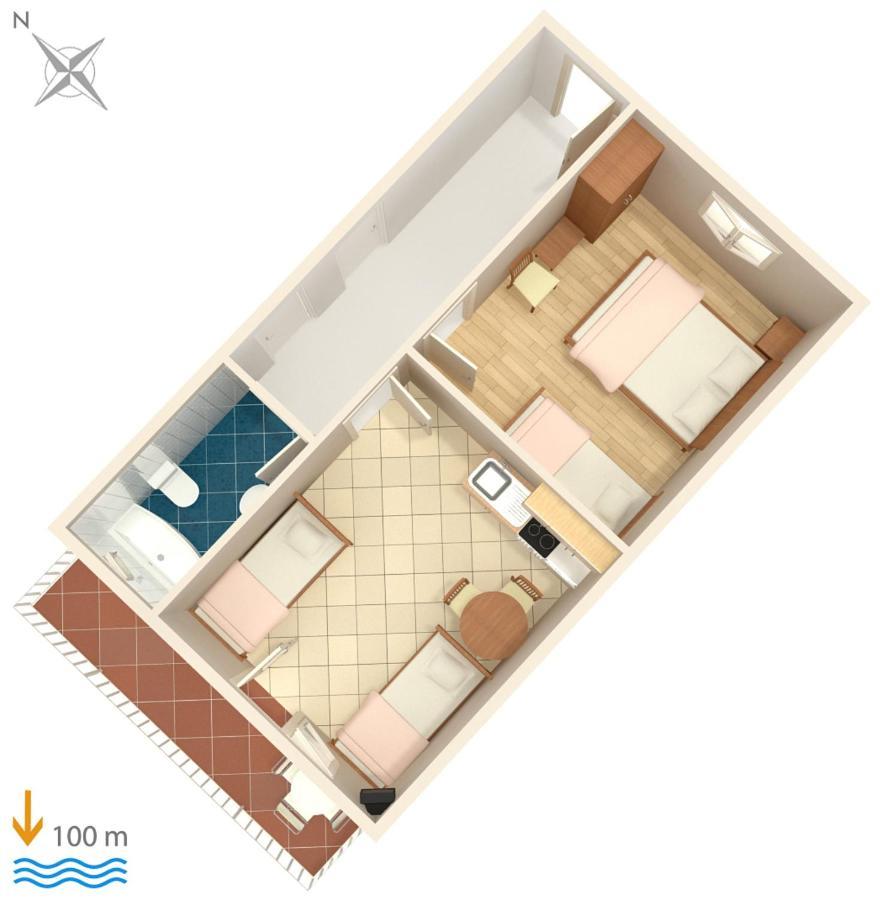 Apartments By The Sea Podaca, Makarska - 6874 Luaran gambar