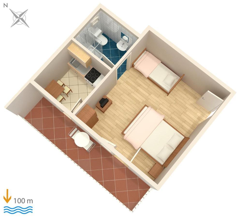Apartments By The Sea Podaca, Makarska - 6874 Luaran gambar